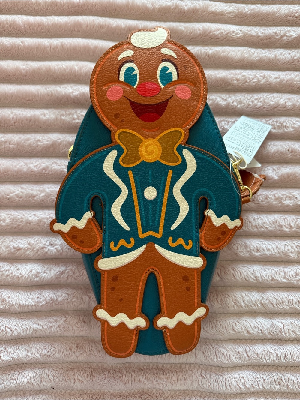 Jollywood Gingerbread Character Backpack/Crossbody Bag - 11x6.5